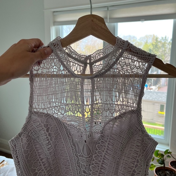 Light Mauve Woven Top Dress - Picture 6 of 6